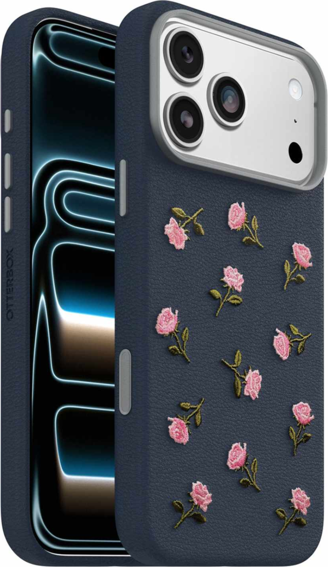 OtterBox - Coque Embroidery MagSafe Symmetry Cactus Leather Manor Bloom pour iPhone 18 Pro Max/17 Pro Max
