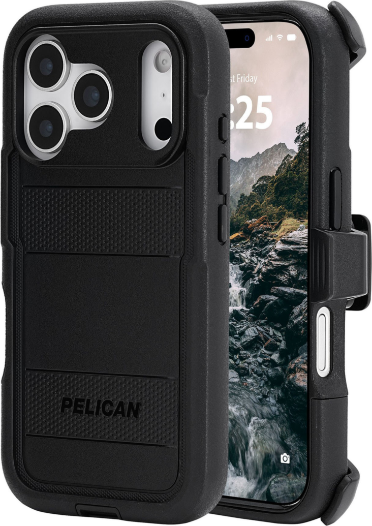 Pelican - Voyager MagSafe Case with Holster for Apple iPhone 17 Pro - Black
