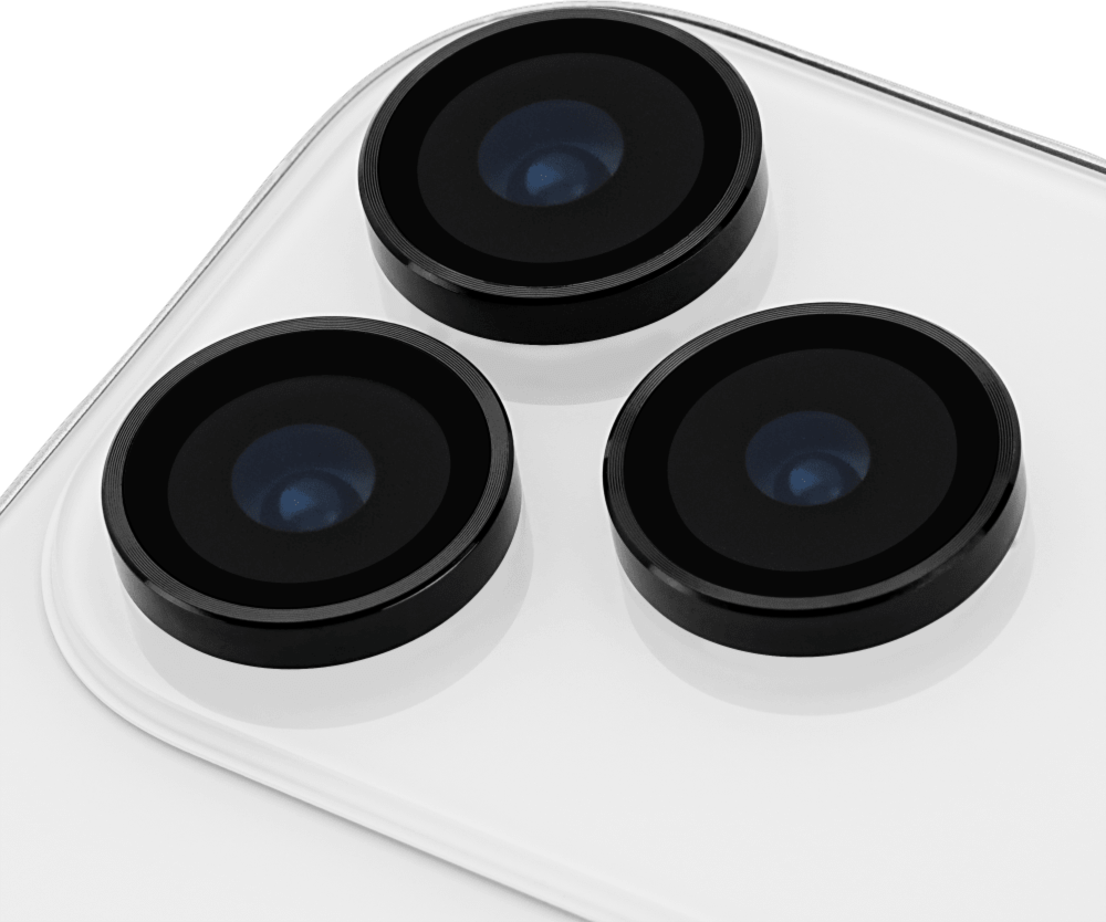 Case-Mate - Aluminum Camera Lens Glass Protectector for Apple iPhone 17 Pro Max  /  iPhone 17 Pro - Black