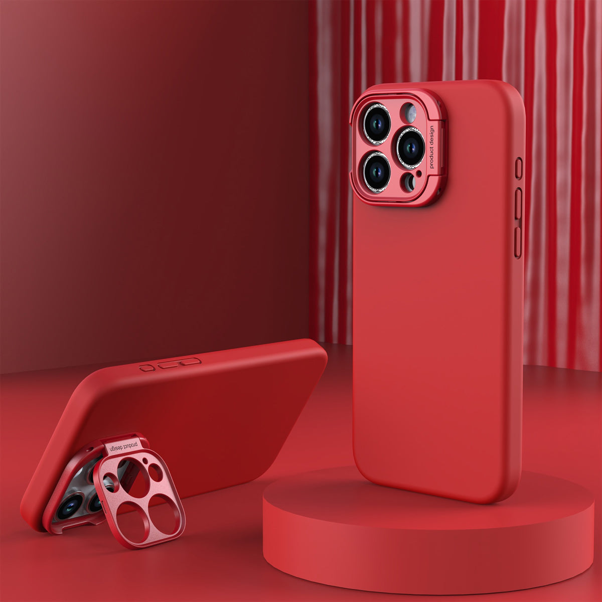 Compatible with MagSafe, Uunique’s Silicone case comes with an integrated camera protection bracket that doubles as a kickstand.