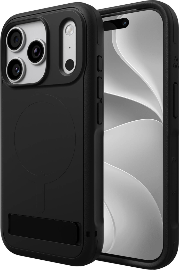 ZAGG - Sedona Snap MagSafe Case with Kickstand for Apple iPhone 18 Pro/17 Pro - Black