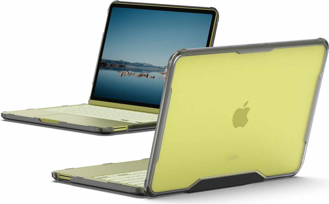 The UAG Plyo series provides stylish, military-grade drop protection for MacBooks with a hinged, rugged design and tactile grip.