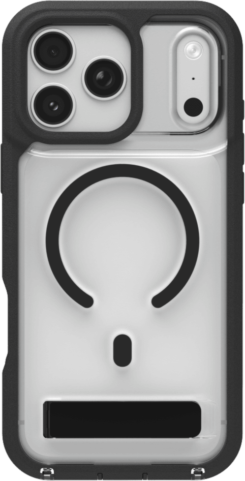 ZAGG - Rainier Snap Case with Kickstand for Apple iPhone 17 Pro Max - Black