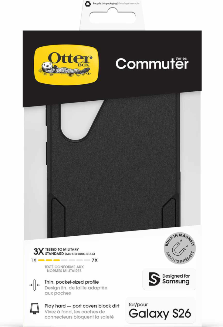 OtterBox 7799842 Étui Commuter avec Magnets Noir pour Samsung Galaxy S26  en Emballage en Vrac