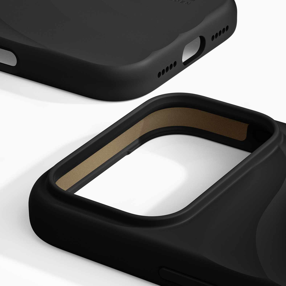 Ideal of Sweden - Soft Swirl MagSafe Case Velvet Black for iPhone 18 Pro Max/17 Pro Max