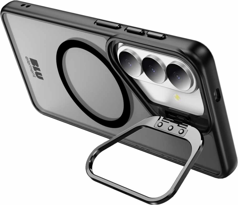 Blu Element - Chromatic Kick Case w/Magnets Black for Samsung Galaxy S26 FE/Galaxy S25 FE