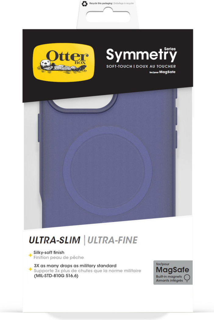 Featuring a soft-touch finish, the OtterBox Symmetry Soft Touch Series with MagSafe is a silicone case that feels lush and is reliable against drops.