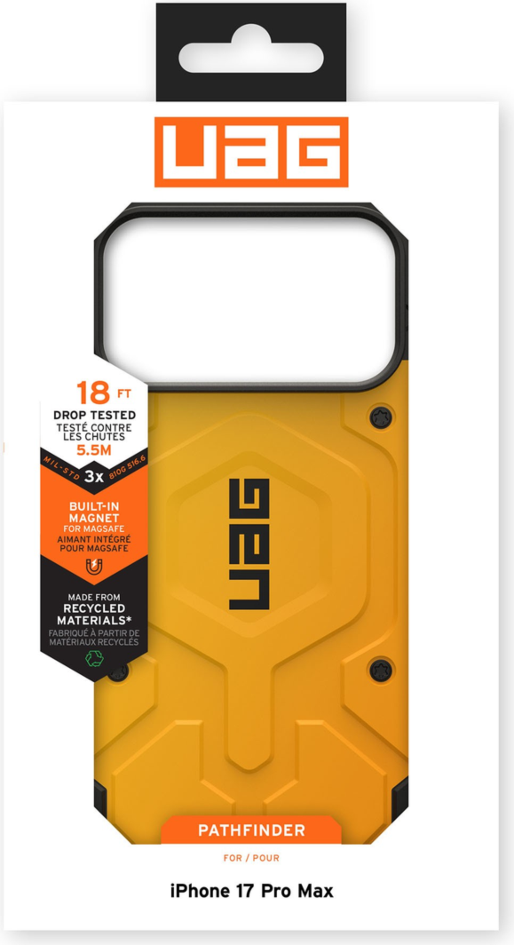 Urban Armor Gear (UAG) - Pathfinder MagSafe Case for Apple iPhone 17 Pro Max - Heritage Yellow