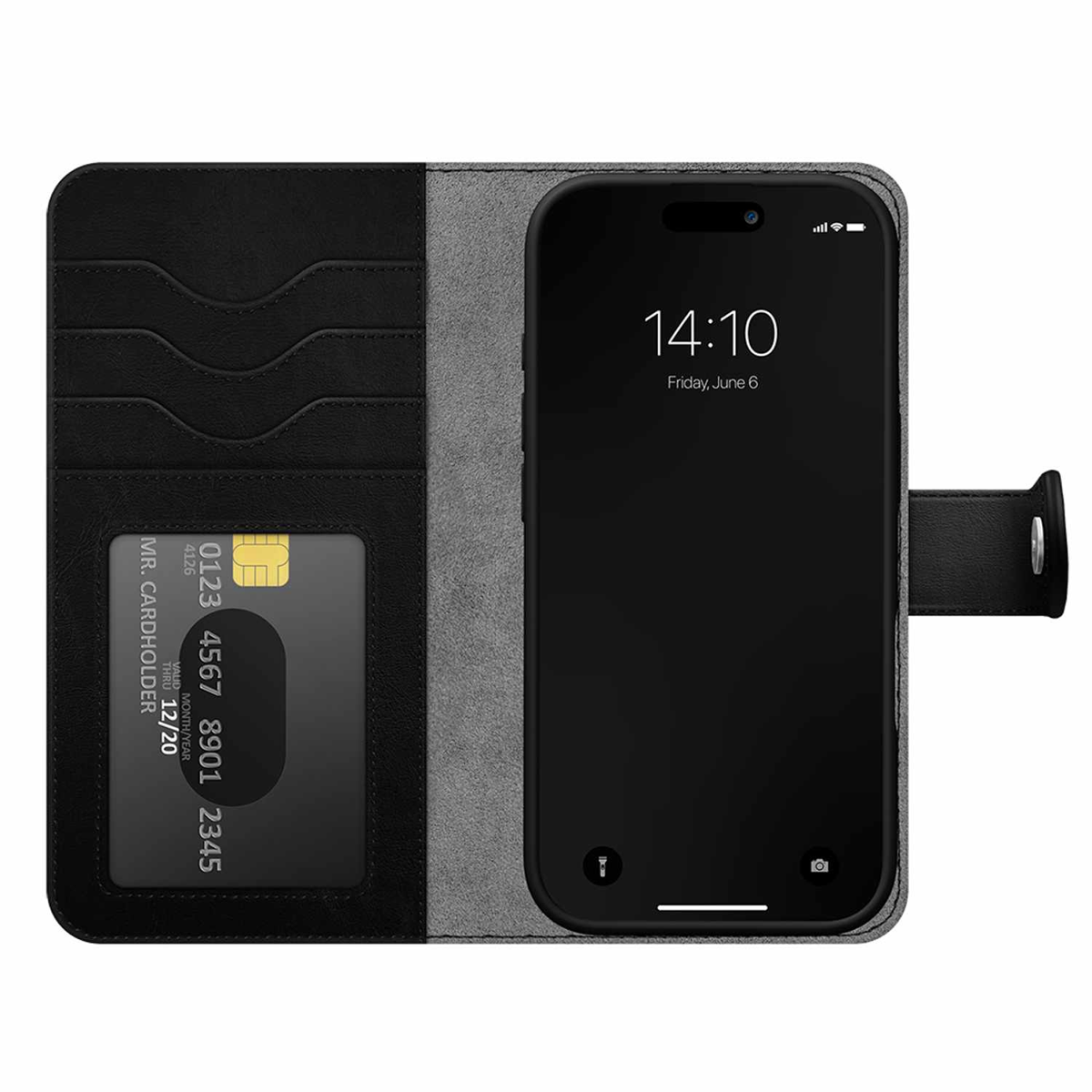 Ideal of Sweden - Magnet Wallet MagSafe Case Black for iPhone 18 Pro Max/17 Pro Max