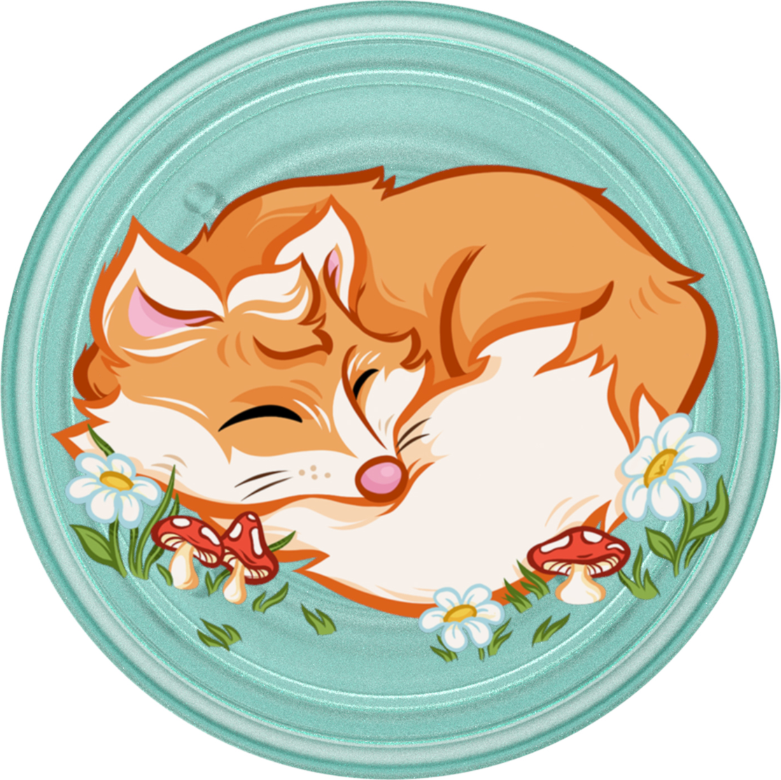 PopSockets 807082 PopGrip PlantCore Sleepy Fox