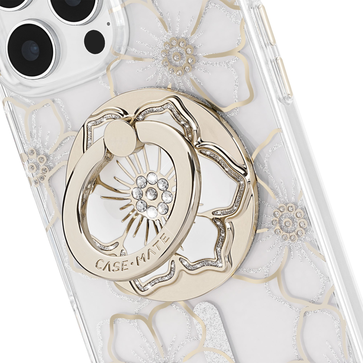 Case-Mate - Floral Gems Magnetic Ring Stand - Floral Gems