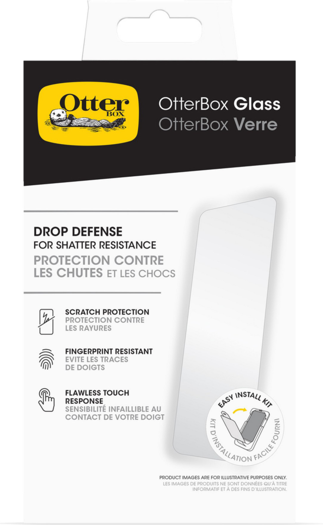 The OtterBox Glass Screen Protector delivers reliable protection against drops, breaks and scratches while also resisting smudges and fingerprints.