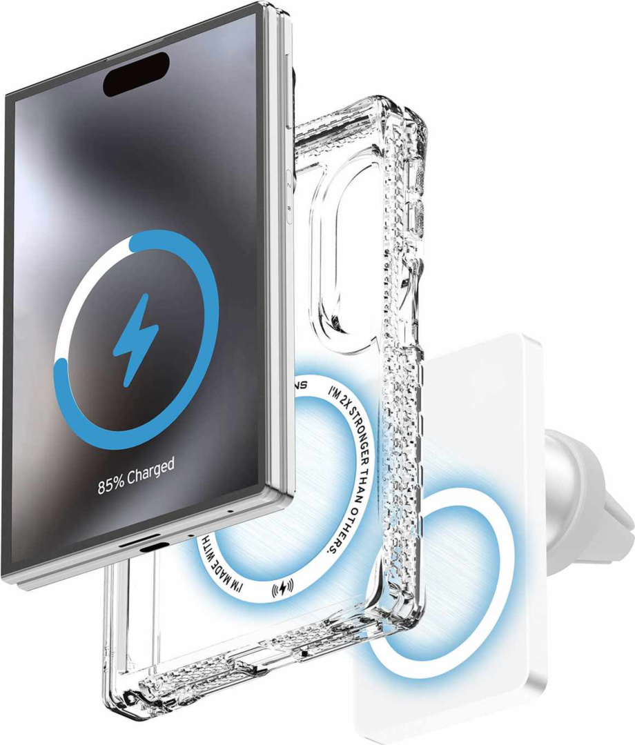 ITSKINS - Hybrid Clear Hinge MagSafe Case for Samsung Galaxy Z Fold8 - Transparent