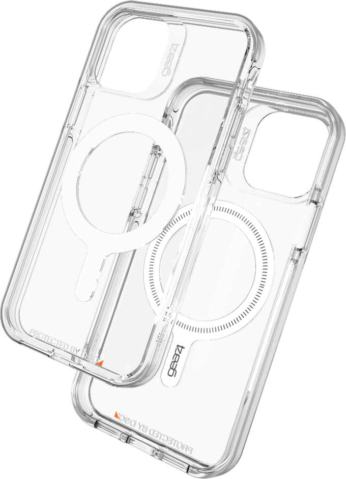 Based on Gear4’s iconic Crystal Palace case, the Crystal Palace Snap case provides clear D3O® protection with MagSafe compatibility.