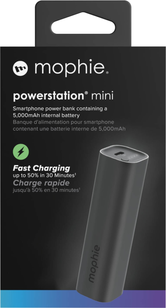 mophie - Batterie externe universelle Powerstation (2025) 5 000 mAh - Noir