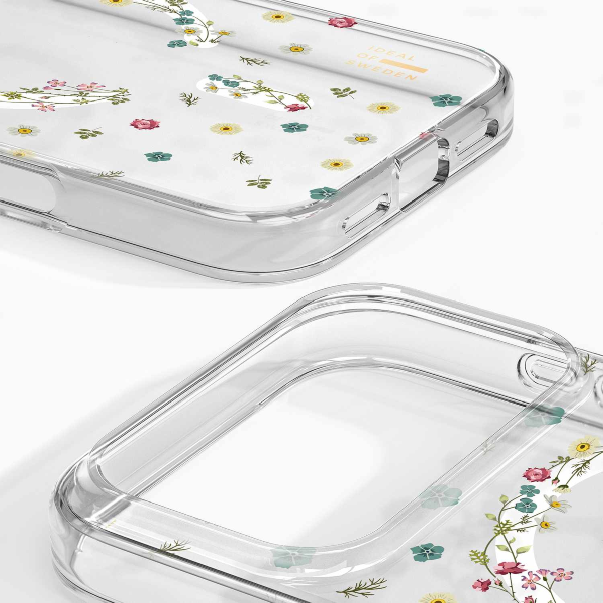 Ideal of Sweden - Coque MagSafe transparente à motif floral délicat pour iPhone 17 Pro Max