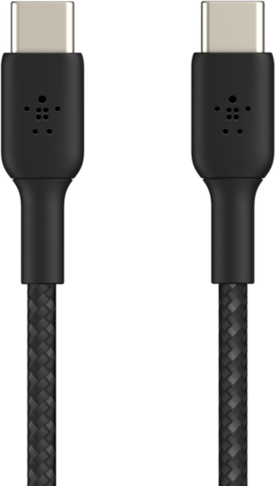 Belkin Câble de Charge/Sync Tressé USB-C vers USB-C 4 pieds Noir