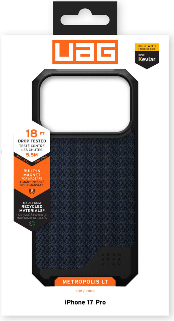 Urban Armor Gear (UAG) - Metropolis LT MagSafe Case for Apple iPhone 17 Pro - Kevlar Mallard
