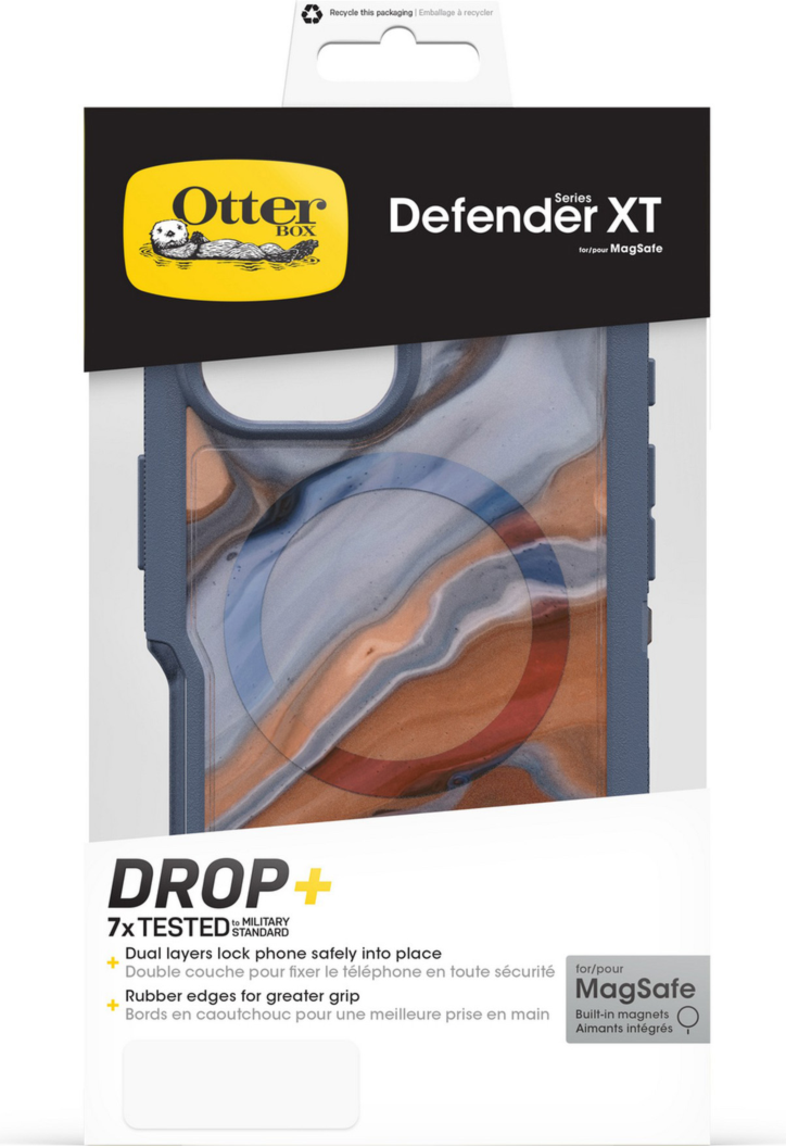 Get sleek, legendary phone protection with the OtterBox Defender Series Pro XT with MagSafe, a rugged dual-layer design that guards devices against drops, dirt, scrapes, and bumps.