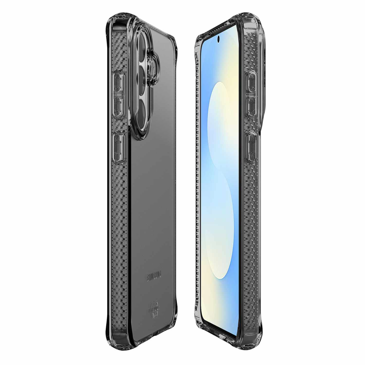 ITSKINS - Spectrum_R Coque transparente Smoke pour Samsung Galaxy S26 FE/Galaxy S25 FE