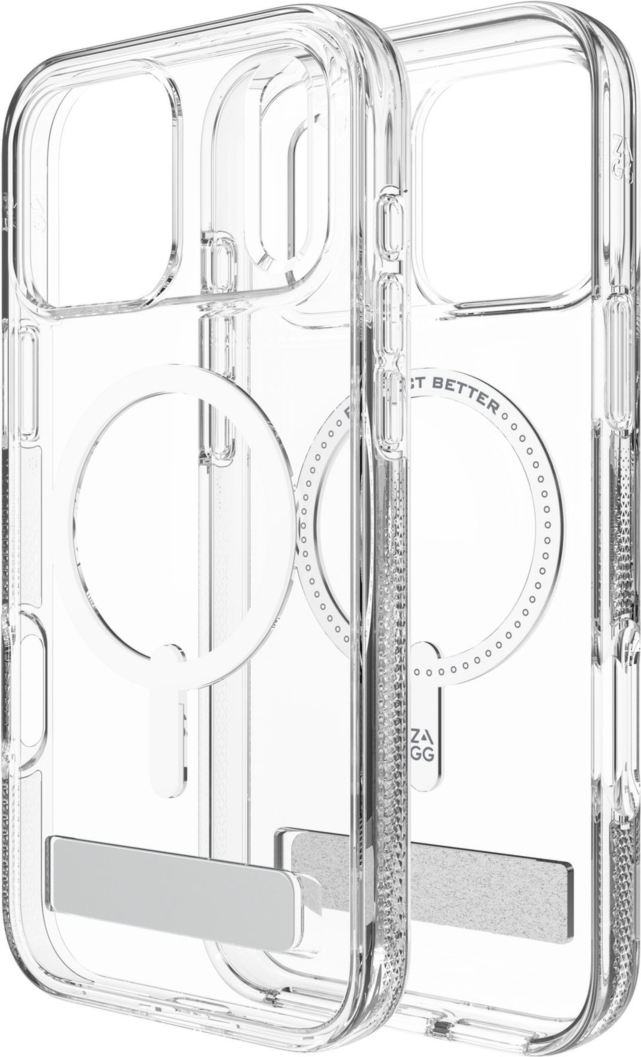 ZAGG - Crystal Palace Snap Case with Kickstand for Apple iPhone 17 Pro Max - Clear