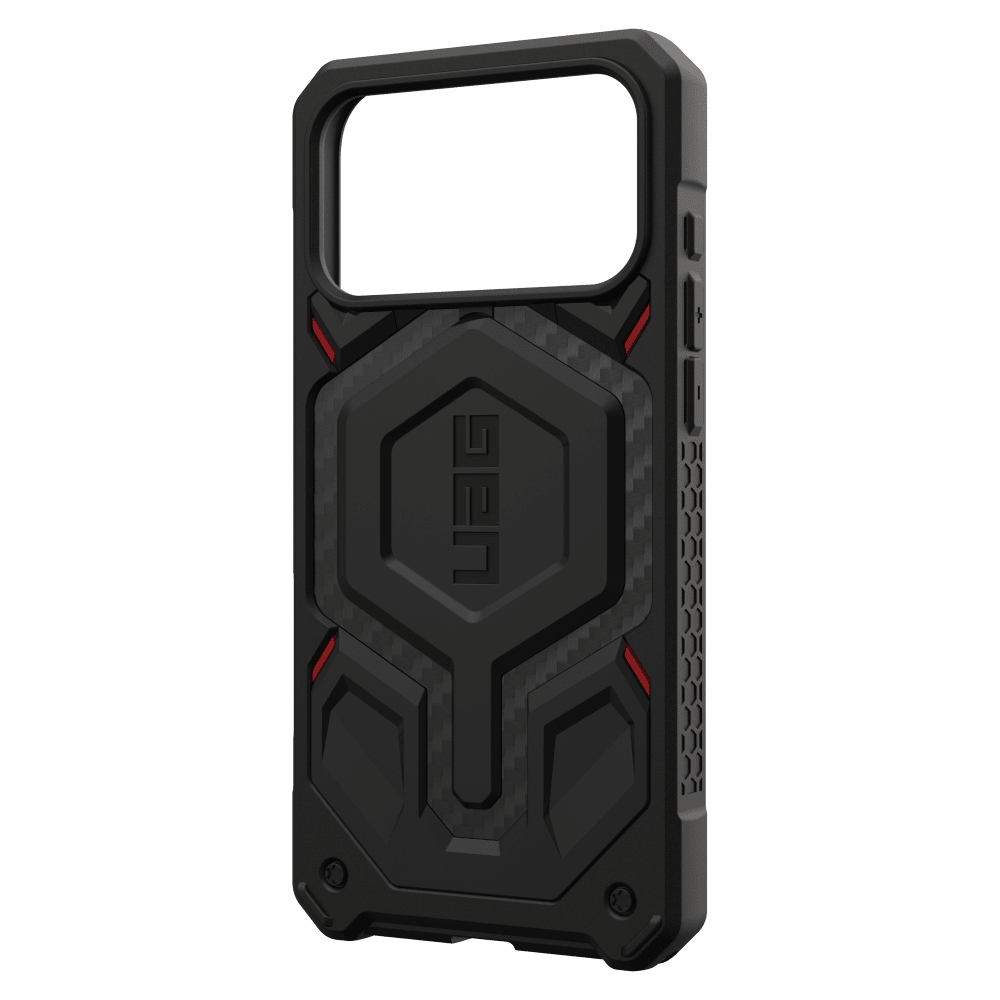 Urban Armor Gear (UAG) - Étui Monarch Pro pour Apple iPhone 17 Pro Max - Noir fibre de carbone et rouge