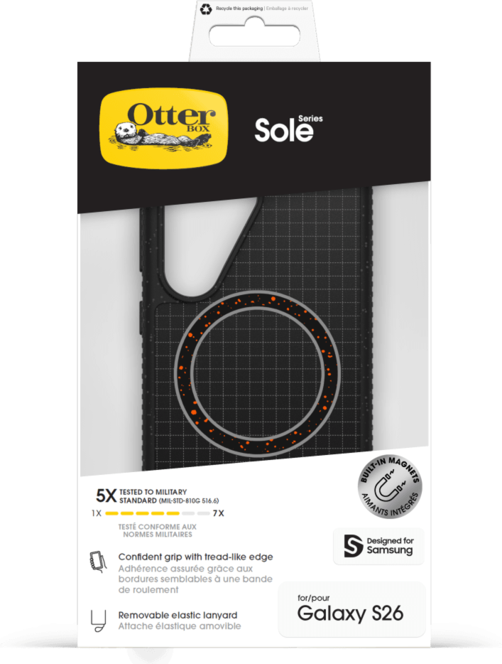 OtterBox - Étui magnétique Sole pour Samsung Galaxy S26 Plus - Midnight Circuit
