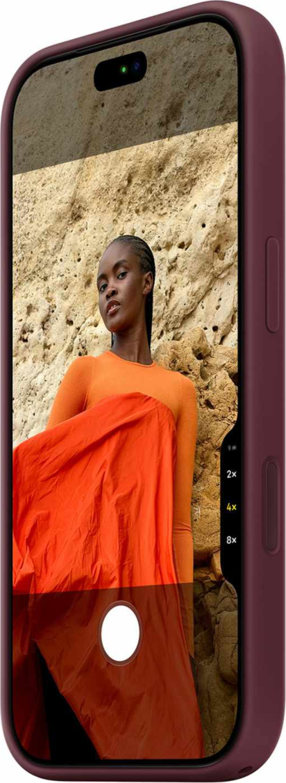 Apple - Silicone Case with MagSafe Burgundy for iPhone 18 Pro