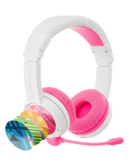 BuddyPhones School+ Wireless - Pink