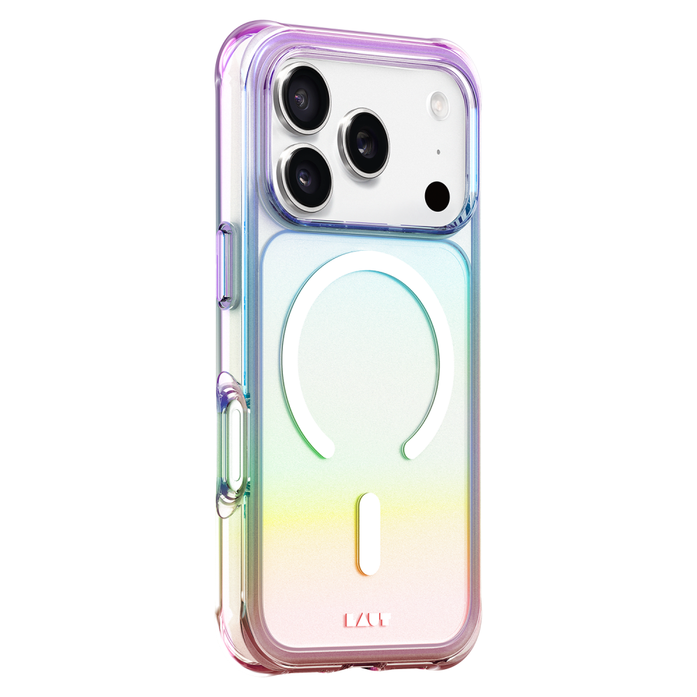 Laut - Aero Holo MagSafe Case for Apple iPhone 17 Pro - Holo Pearl