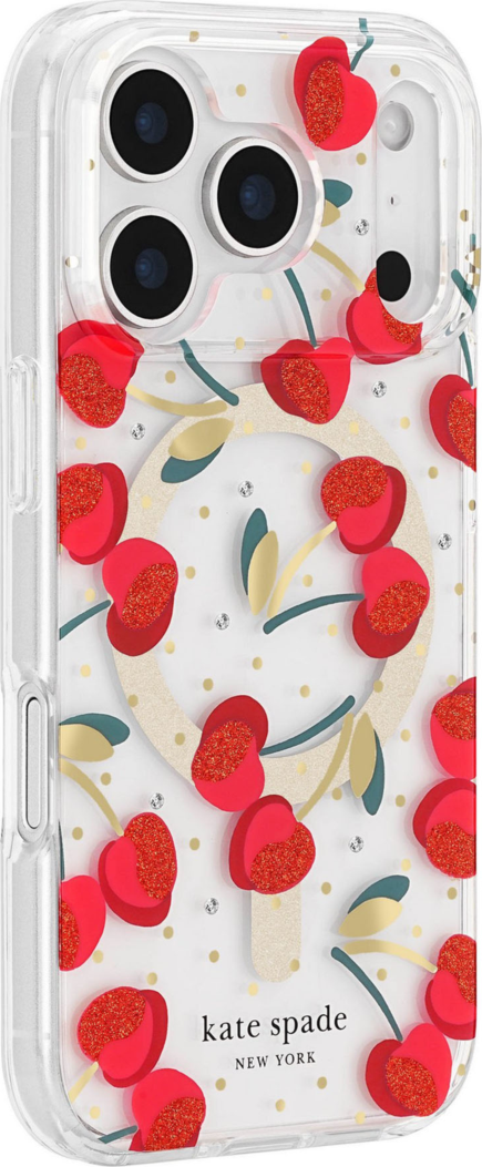 Kate Spade KS057316 Étui Protective MagSafe Cherry Dot pour iPhone 17 Pro