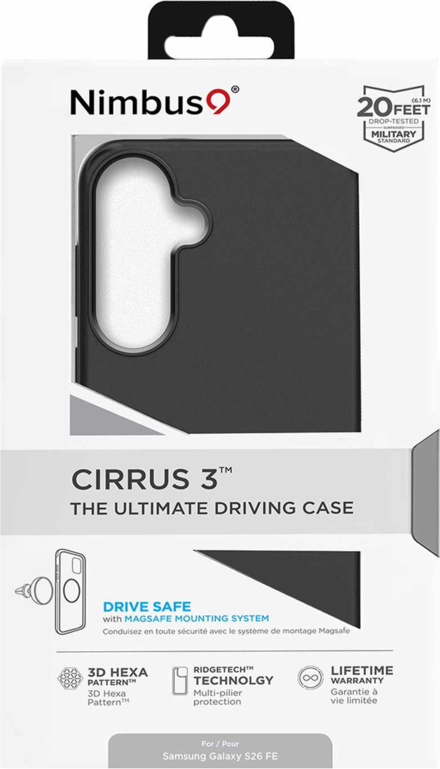 Nimbus9 - Étui MagSafe Cirrus 3 noir pour Samsung Galaxy S26 FE