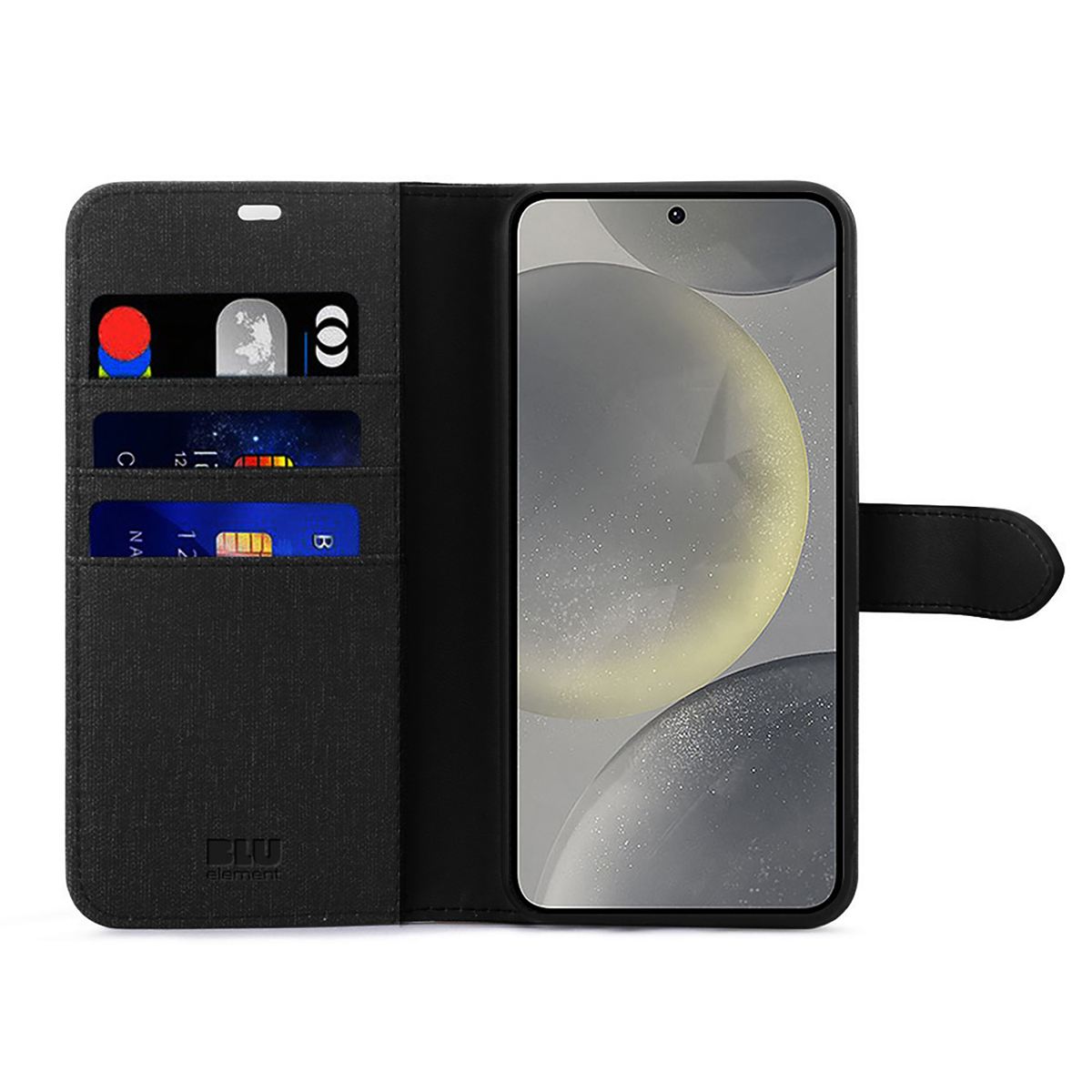 Blu Element BEF21251 Étui Folio 2 in 1 Noir pour Samsung Galaxy S25