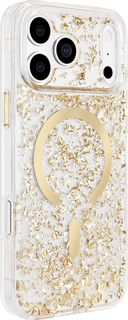 Case-Mate - Karat Flakes MagSafe Case for Apple iPhone 18 Pro Max/17 Pro Max - Gold