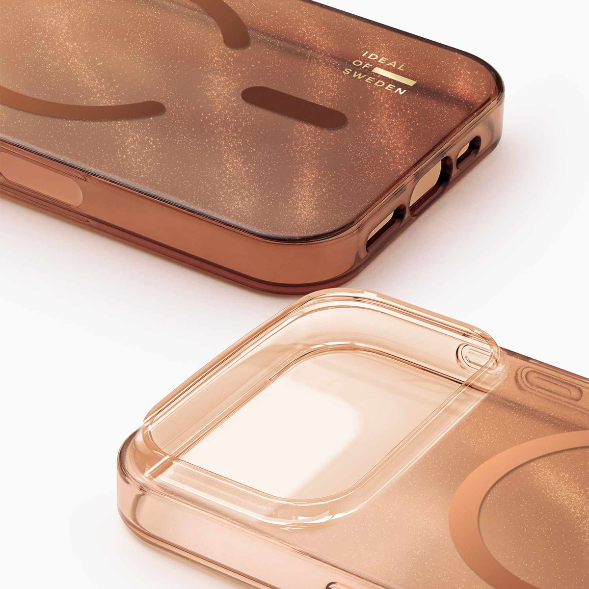 Ideal of Sweden - Glitter Glow MagSafe Case Mocha Mousse for iPhone 17 Pro Max