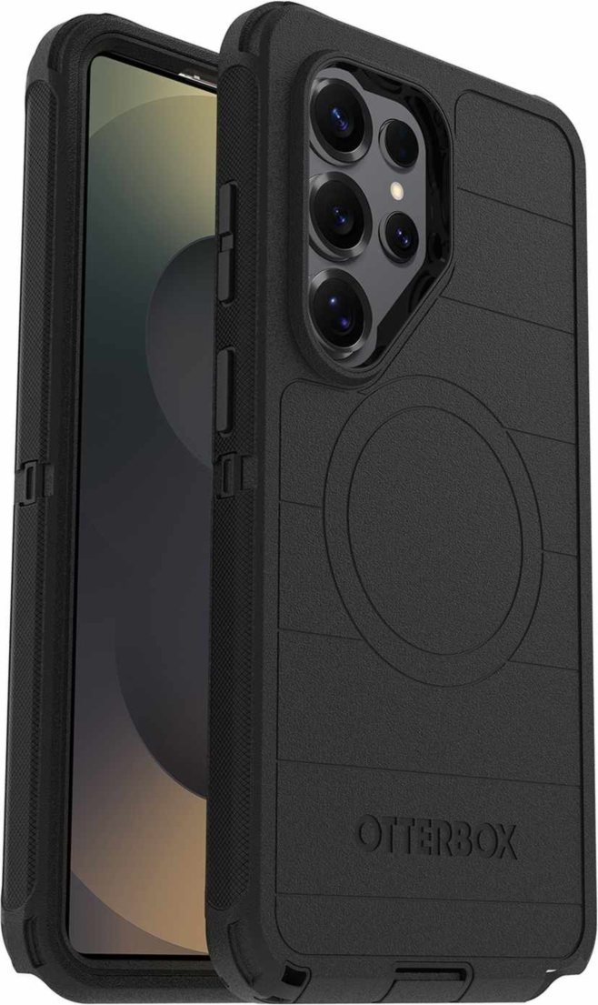 OtterBox - Defender Pro Case w/Magnets and Holster Black for Samsung Galaxy S26 Ultra in Bulk Packaging