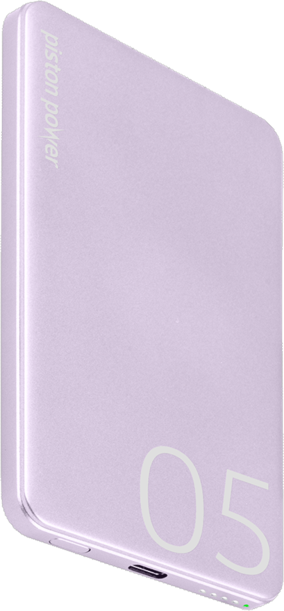 LOGiiX Piston Power 5000 mAh Aluminum Power Bank - Lavender