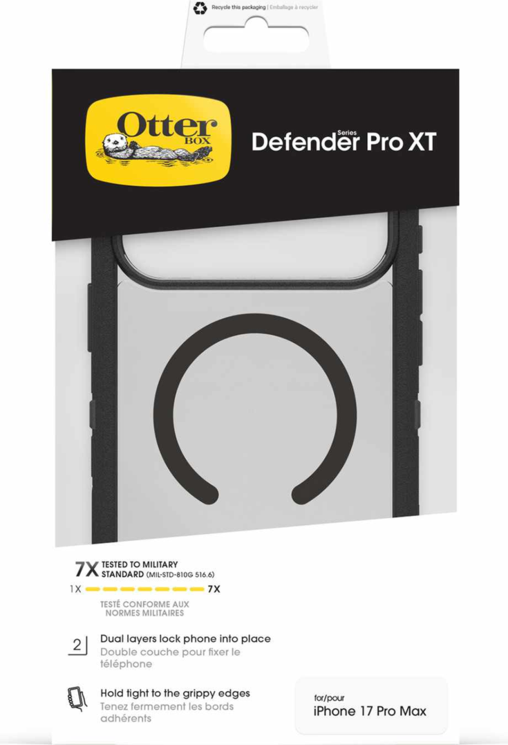 OtterBox - Étui Defender Pro XT transparent MagSafe Côté obscur pour iPhone 18 Pro Max/17 Pro Max