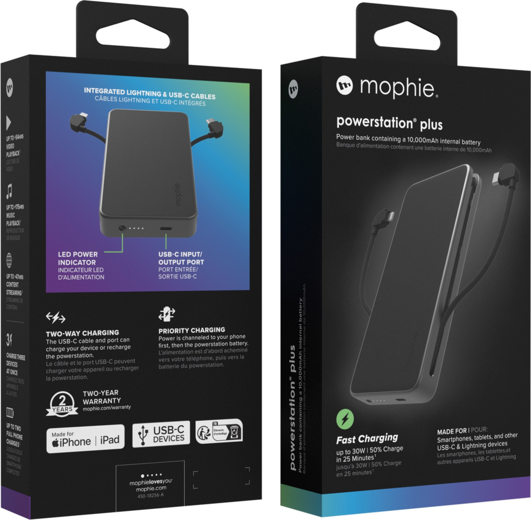 Chargeur portatif Plus de 10 000 mAh de Mophie