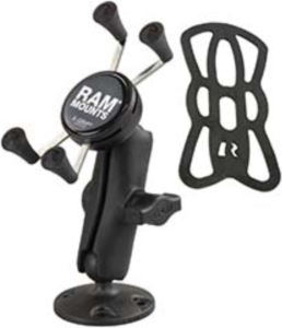 The RAM X-Grip with Drill-Down Base is a rugged vehicle mount that offers a no-bulk design with great holding power. Ideal for motorcycle, or in-vehicle solutions.