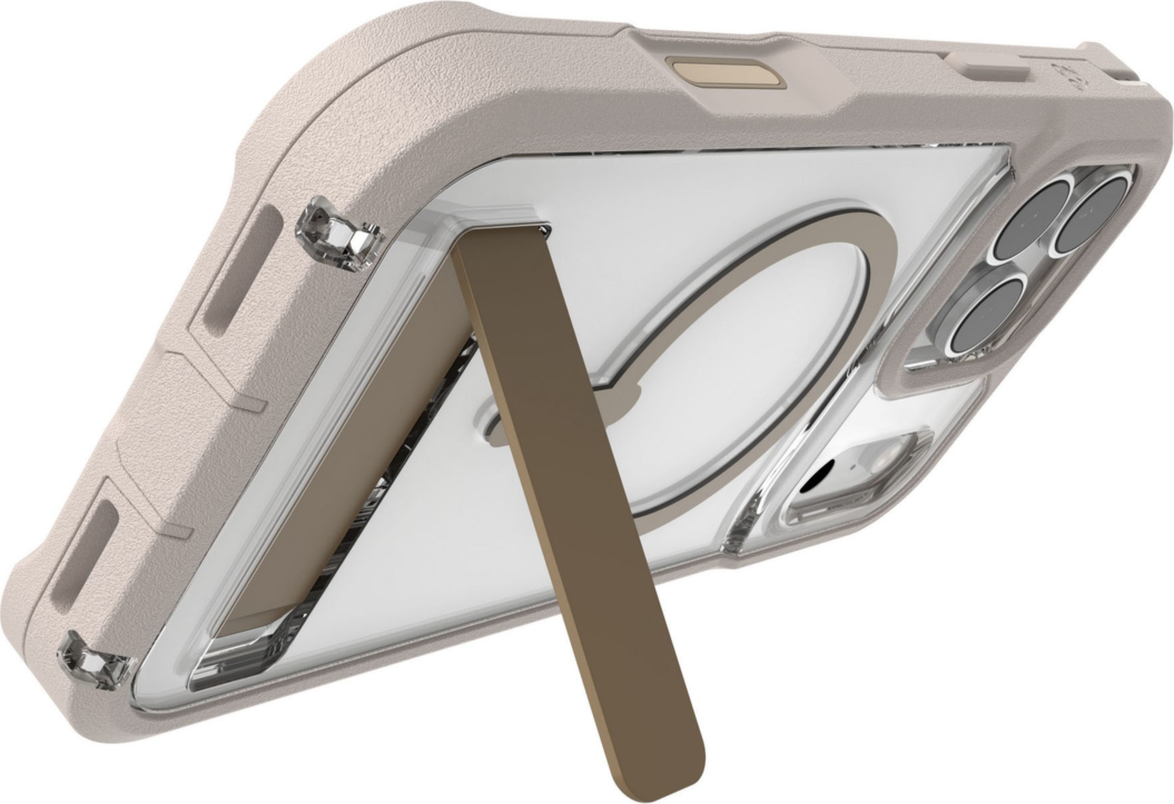 ZAGG - Rainier Snap MagSafe Case with Kickstand for Apple iPhone 17 Pro Max - Sandstone