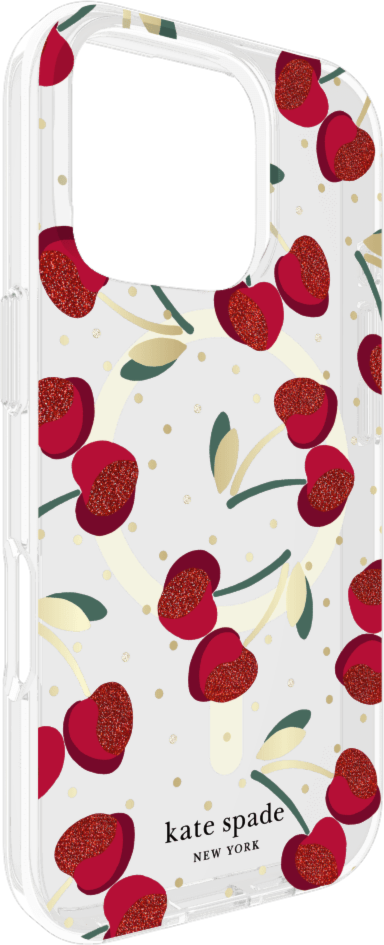 Kate Spade KS054430 Étui de Protective avec MagSafe Cherry Dot pour iPhone 16 Pro