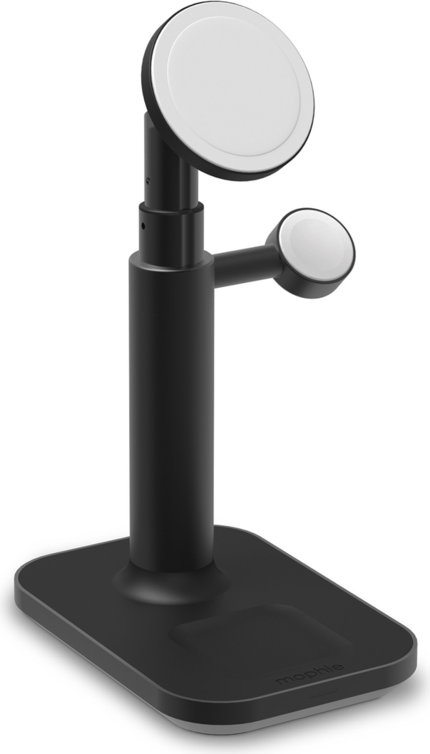 <p>The mophie wireless 3-in-1 extendable stand with MagSafe is a charging stand for iPhone, AirPods, and Apple Watch designed to save space while lifting your phone up to your line of sight.</p>