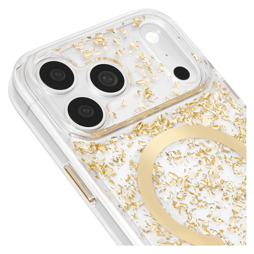 Case-Mate - Karat Flakes MagSafe Case for Apple iPhone 18 Pro Max/17 Pro Max - Gold