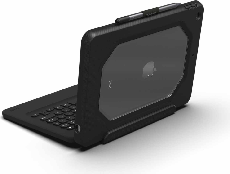 ZAGG - Ensemble clavier et étui Rugged Pro Connect, noir, pour iPad 10,2 pouces 2021/10,2 pouces 2020/10,2 pouces 2019