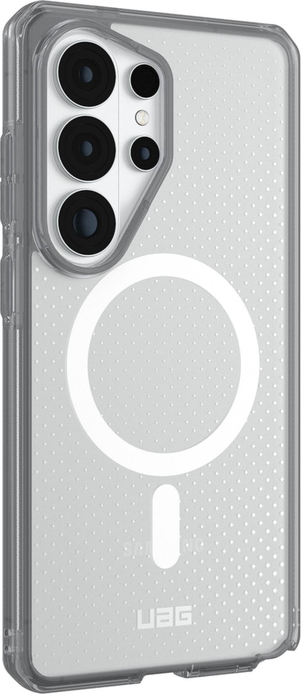 The UAG Dot case keeps devices protected without sacrificing style, featuring soft-touch silicone, a micro-perforated design, and a built-in magnet for magnetic accessories.