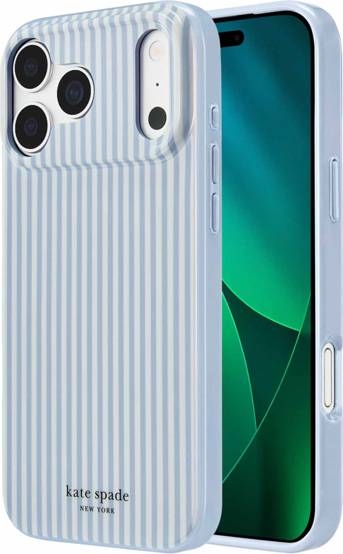 Kate Spade - Protective MagSafe Case Stripe Diamond Blue for iPhone 18 Pro/17 Pro