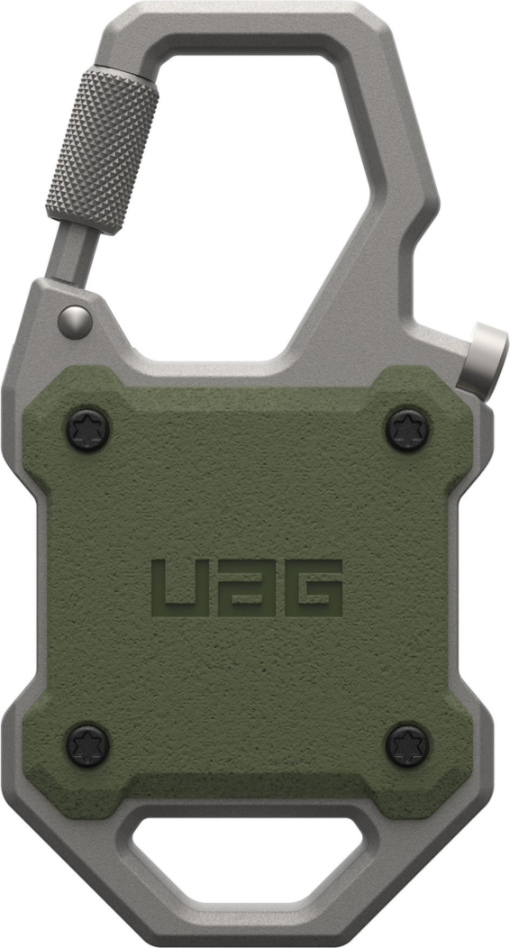 Urban Armor Gear (UAG) - Monarch Case for Apple AirTag - Olive Drab and Silver