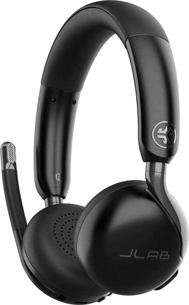 JLab - Go Work Gen3 Wireless or Wired Over-the-Ear Headphones - Black
