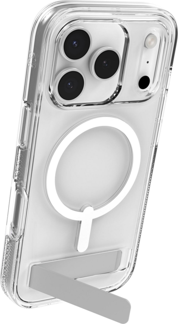 ZAGG - Crystal Palace Snap Case with Kickstand for Apple iPhone 17 Pro - Clear